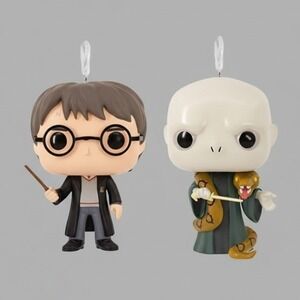 Hallmark Harry Potter & Lord Voldemort Ornament‎ Set Holiday Wizardry Decor